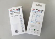 Лампа пластик LED E27  17W  A65 4000K 09044 armen-tools